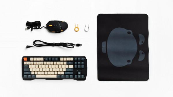 賤驢鍵鼠套裝：高顏值有RGB還能換軸，玩遊戲太香了