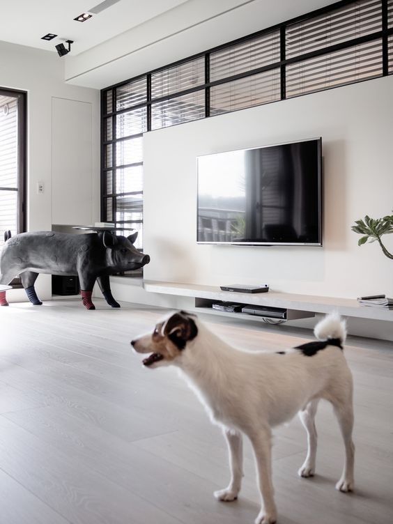 電視牆另類設計分享:電視櫃結合異形長虹玻璃,完工還挺高階美觀 電視牆另類設計分享:電視櫃結合異形長虹玻璃,完工還挺高階美觀