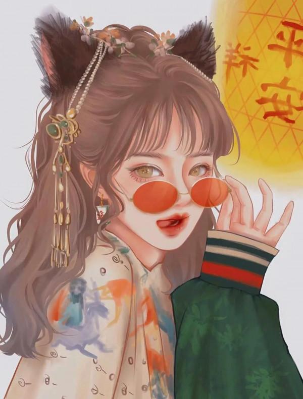 頭像｜動漫古風美人，秀色掩今古，荷花羞玉顏