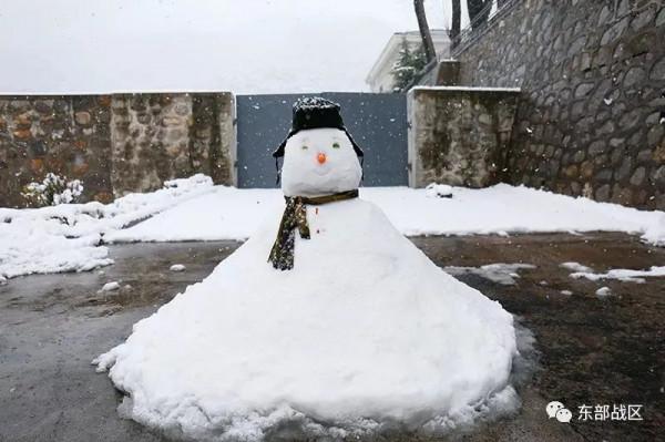 虎年第一個工作日，雪中練兵