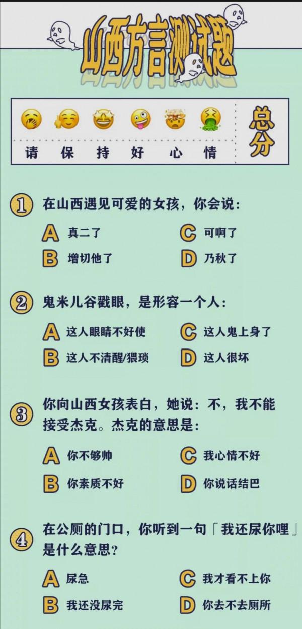 山西，山西話是連山西人都聽不懂的話