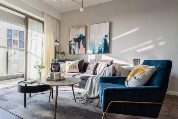 89㎡舒適北歐3室2廳，譜寫生活裡的精緻與浪漫