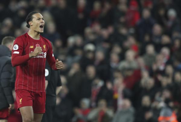 加盟利物浦後，範迪克在英超主場50勝8平至今不敗