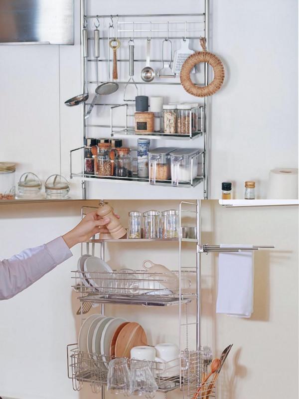 小戶型收納｜有了這個置物架，廚房檯面直接擴大一倍