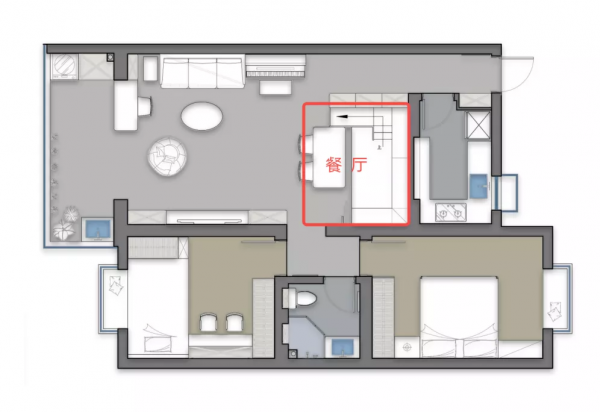 81㎡裝修打破傳統,餐廳設計榻榻米+滑滑梯,一廳三用太香了 81㎡裝修打破傳統,餐廳設計榻榻米+滑滑梯,一廳三用太香了