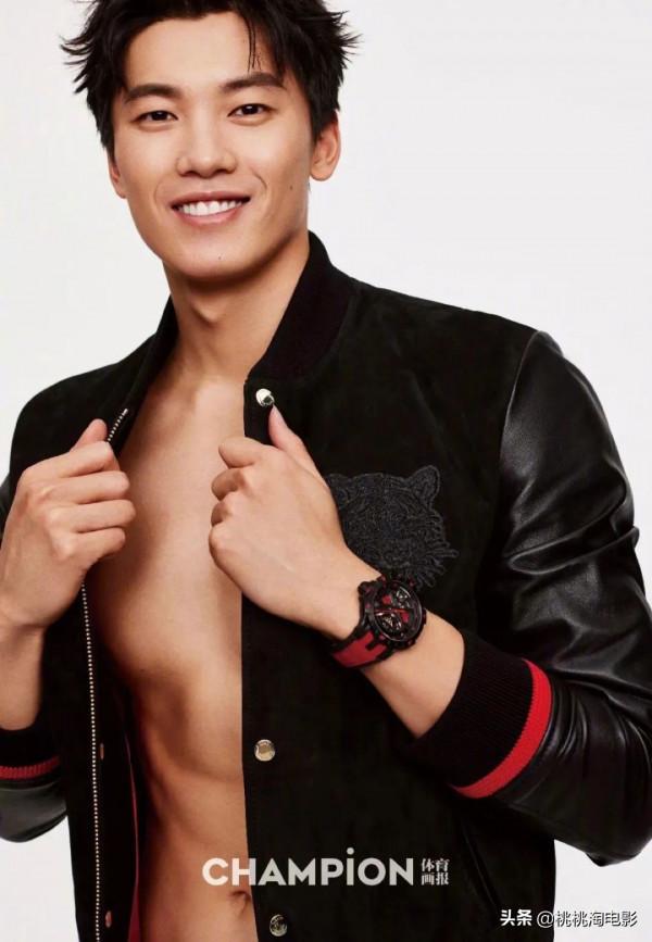 組圖：奧運冠軍汪順《體育畫報》封面大片，外形俊朗高大帥氣