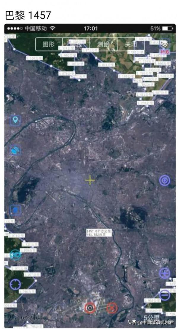 整個歐洲建成區面積超過100平方公里的城市還沒有中國多
