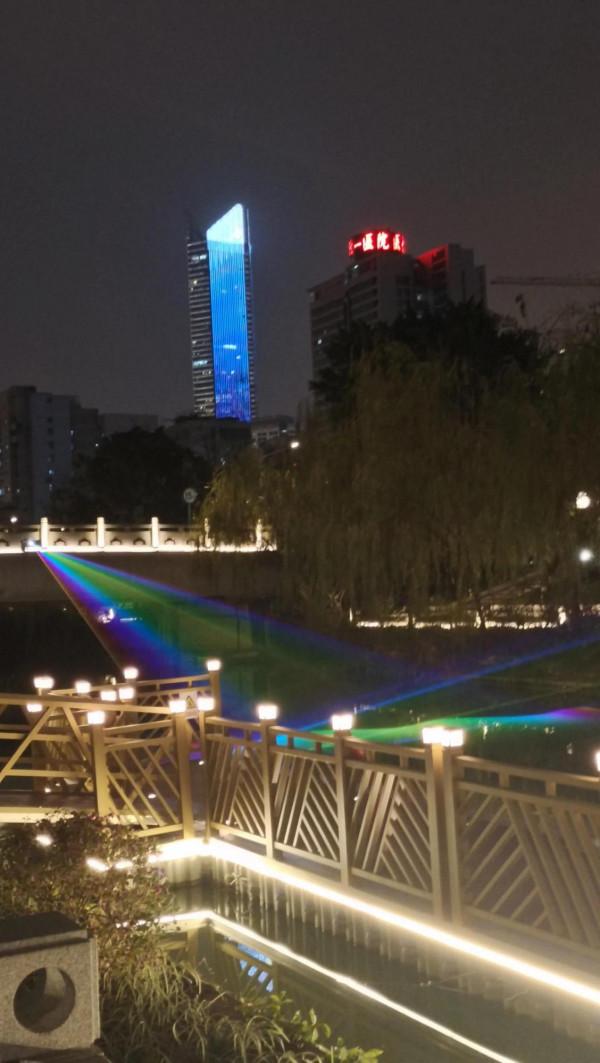 黎明湖碼頭到白馬河燈光秀