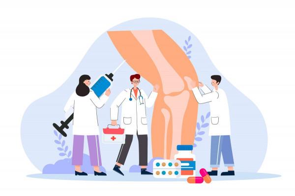 患了滑膜炎，膝蓋腫脹疼痛，除了用藥止痛還需要拄拐