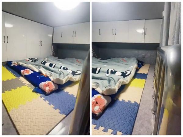 他把18㎡車庫改成小家，廚衛臥室要啥有啥，網友：再吵架睡車庫
