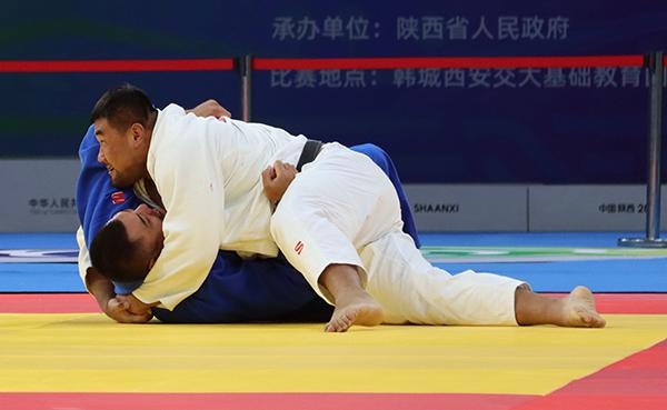 尹永傑勇奪男柔100公斤以上級金牌