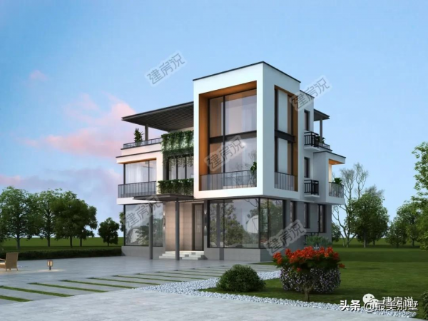 時尚現代風別墅，簡直在赤裸裸的誘惑我回農村，回頭率超高