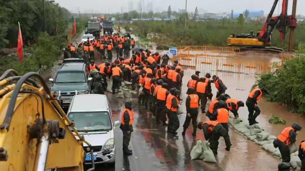 山西抗洪｜你可以一直相信我們的人民子弟兵
