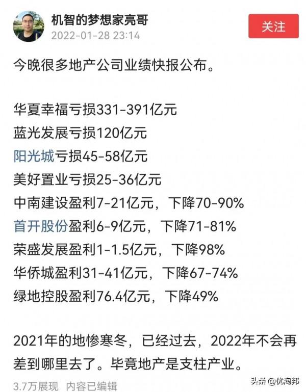 開發商集體虧損？原因一針見血，只是還有很多人還在忽悠