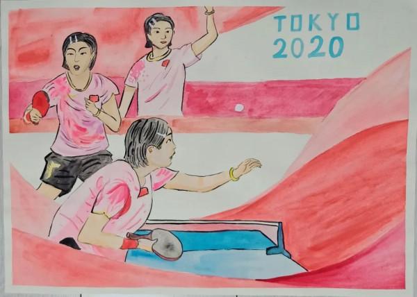 “我心中的奧運健兒”詩書畫作品(17) “我心中的奧運健兒”詩書畫作品(17)