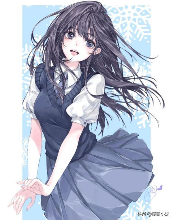 插畫 &vert; 動漫少女頭像，俏皮可愛的樣子真好看