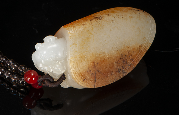 紅皮籽料龍龜，靈氣十足