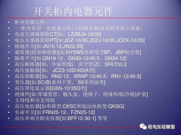 79頁ppt帶你全面瞭解高壓開關櫃的組成、應用場所等相關知識