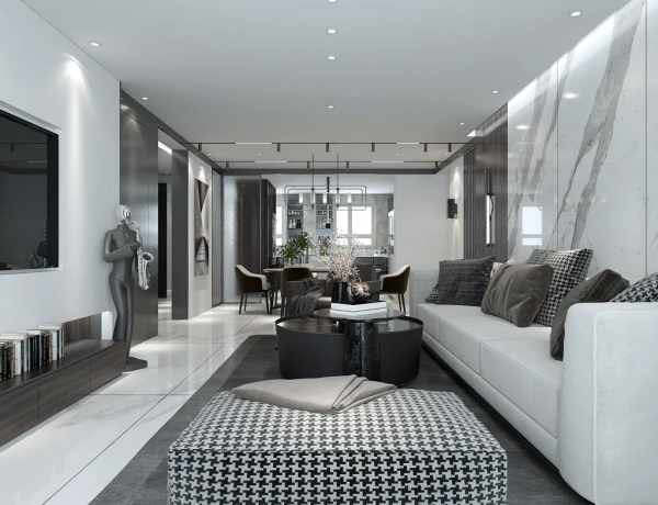 金地樾檀山丨148㎡現代風裝修,黑白灰搭配,愜意且自在 金地樾檀山丨148㎡現代風裝修,黑白灰搭配,愜意且自在