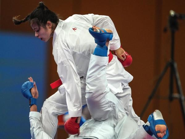 空手道——女子61公斤以上級決賽:龔莉奪冠 空手道——女子61公斤以上級決賽:龔莉奪冠