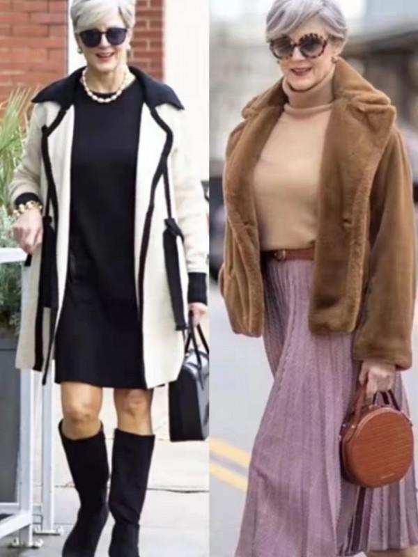 60+胖奶奶比年輕人還會穿，出街時髦又高階，她的穿衣秘訣是什麼