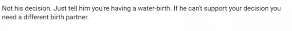 丈伕力阻妻子水中分娩:你生孩子越痛苦,和孩子關係就越好 丈伕力阻妻子水中分娩:你生孩子越痛苦,和孩子關係就越好