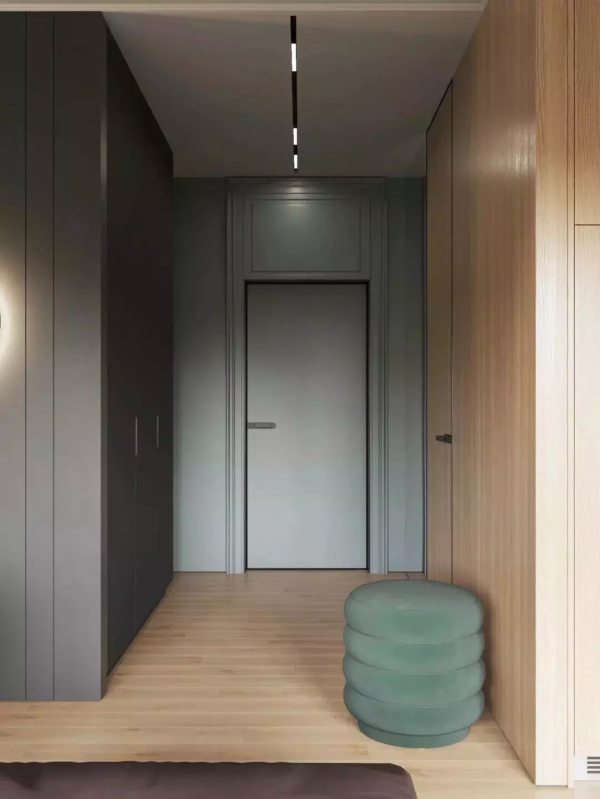 門廳鞋櫃+衣櫃的設計，實用又上檔次，連衣帽間都可以省了