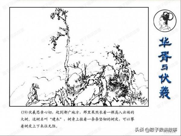 中國古代神話故事《華胥與伏羲》連環畫 中國古代神話故事《華胥與伏羲》連環畫