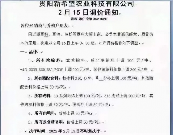 各養殖戶請注意！又一波飼料漲價潮來襲