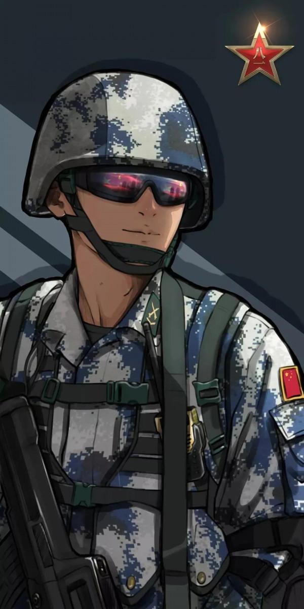 硬核軍人手機桌布：青春有很多樣子，很慶幸青春裡有穿軍裝的樣子