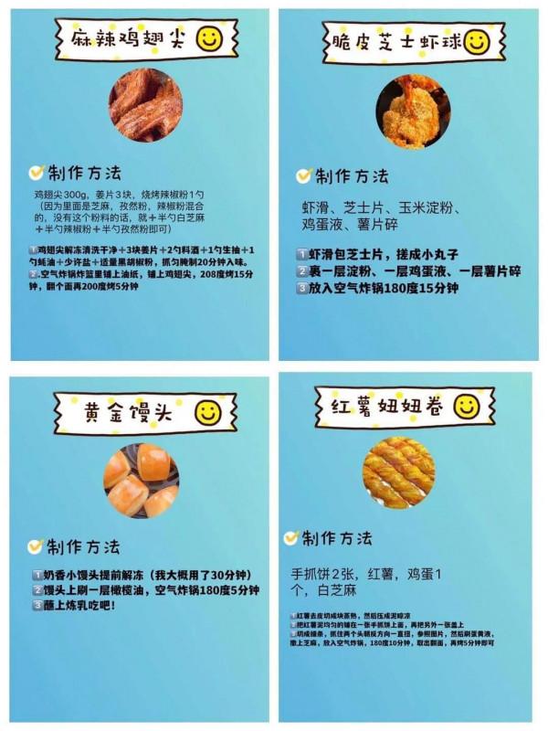 空氣炸鍋美食合集，跟著做就對了