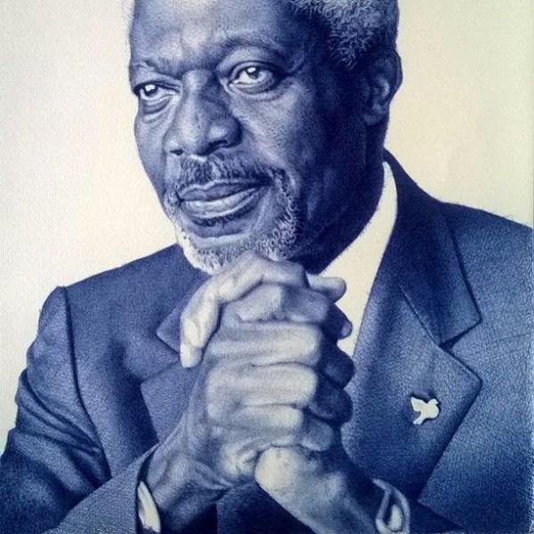 別小看黑人，他們畫的素描秒殺攝影師