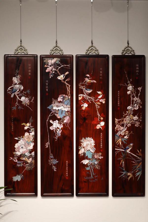 「春夏秋冬」四條屏