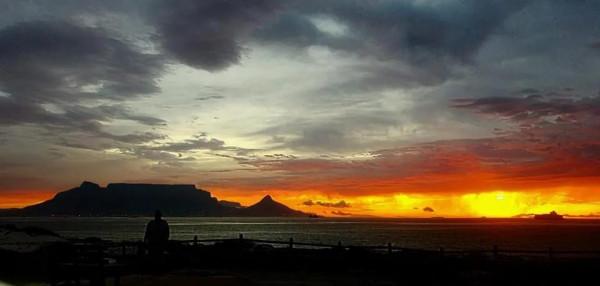 南非開普敦的日落時分