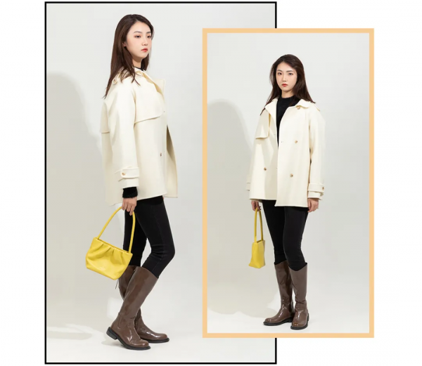 大衣+高筒靴，皮草+高筒靴！財閥千金穿搭