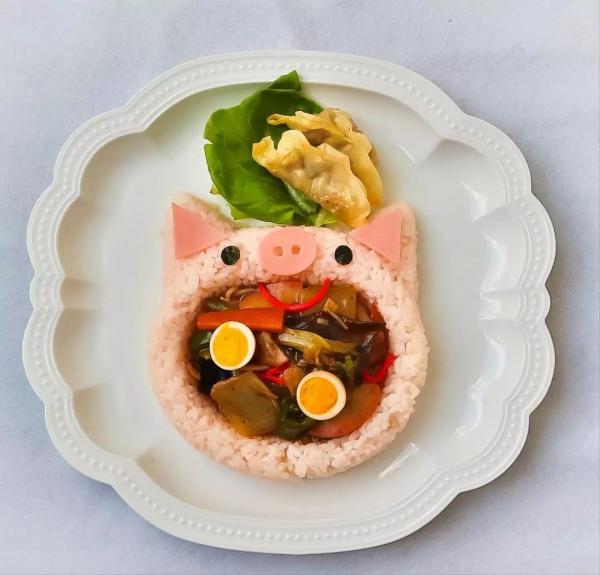 看了這位日本媽媽給女兒做的早餐，網友：“被治癒了”