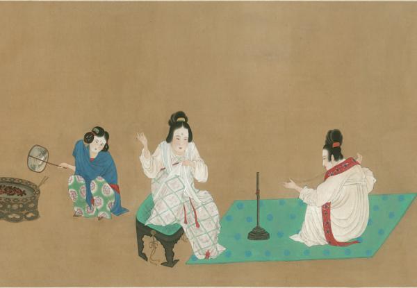 一日一畫丨宋趙佶摹張萱《搗練圖》 一日一畫丨宋趙佶摹張萱《搗練圖》