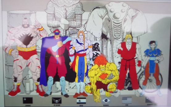 經典遊戲《街頭霸王2》最初的角色草稿，除了春麗就沒一個認識的