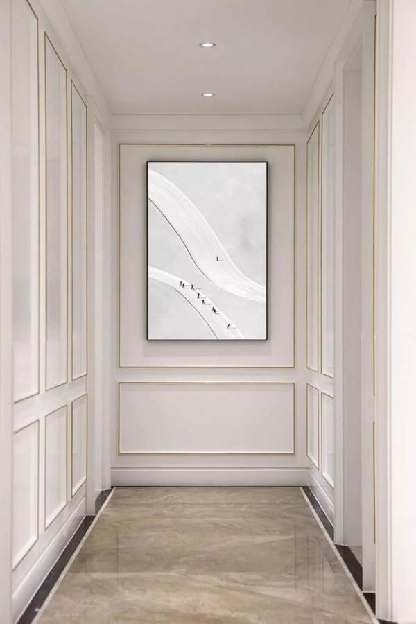 石膏線已經不流行啦,現在都做這種細線框,又美又有格調 石膏線已經不流行啦,現在都做這種細線框,又美又有格調