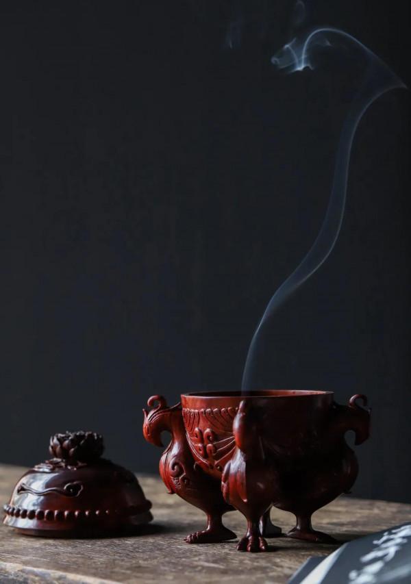 小葉紫檀 | 朱雀香爐