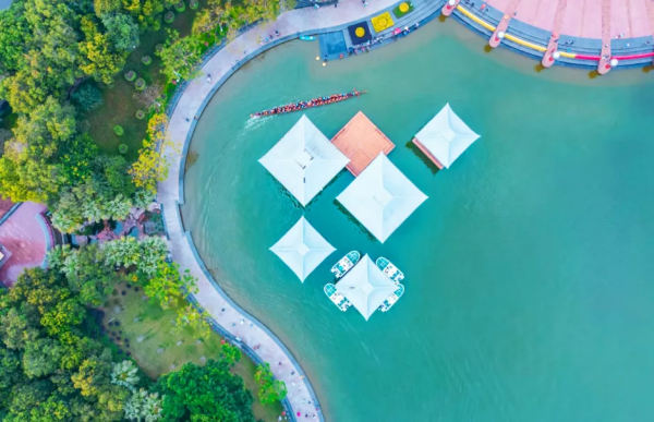 千燈湖第一漂！疊滘龍船火出圈！