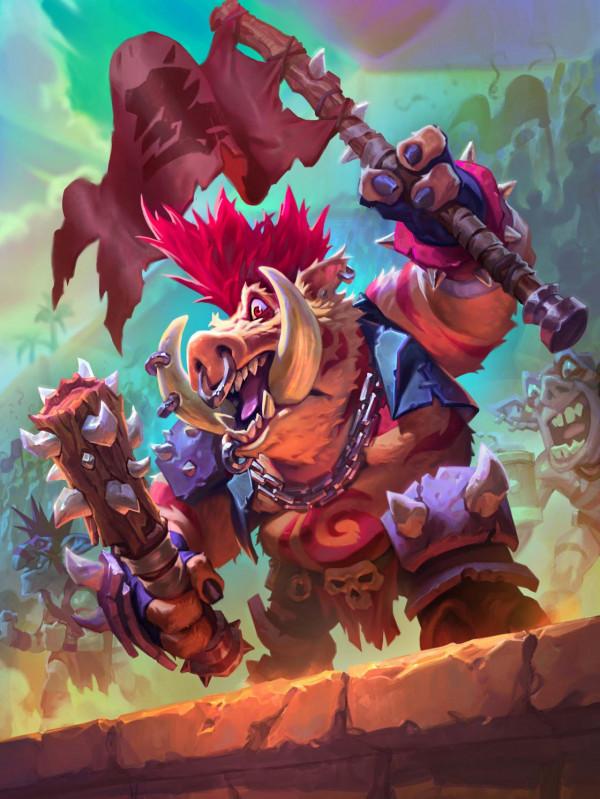 酒館戰棋原畫—野豬人篇