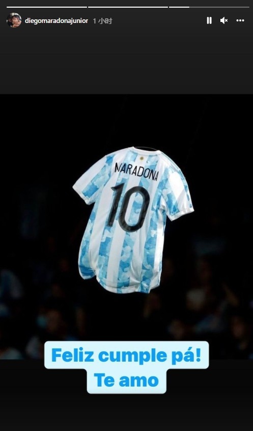 馬拉多納誕辰，兒女更新動態緬懷父親