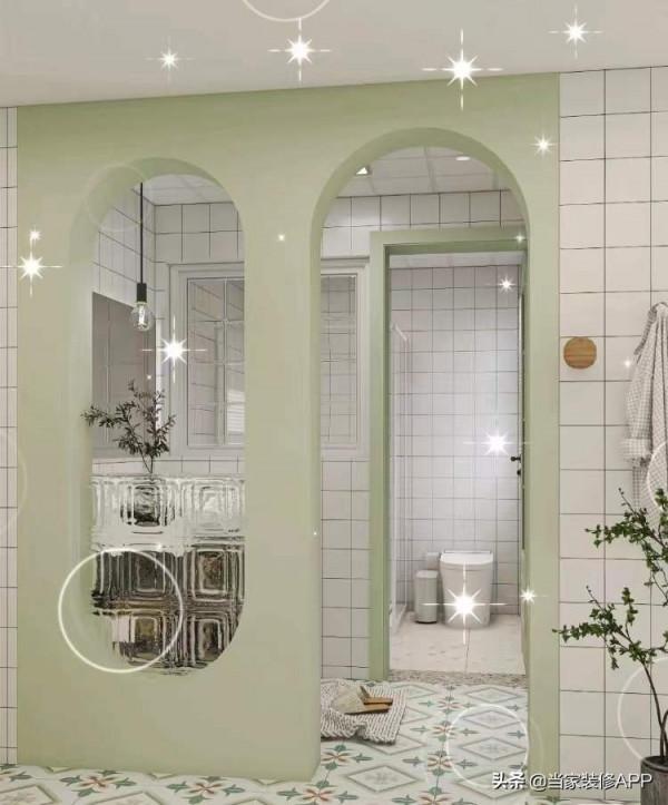 乾溼分離 ▏小戶型這樣做,牛油果色系好美好清新 乾溼分離 ▏小戶型這樣做,牛油果色系好美好清新