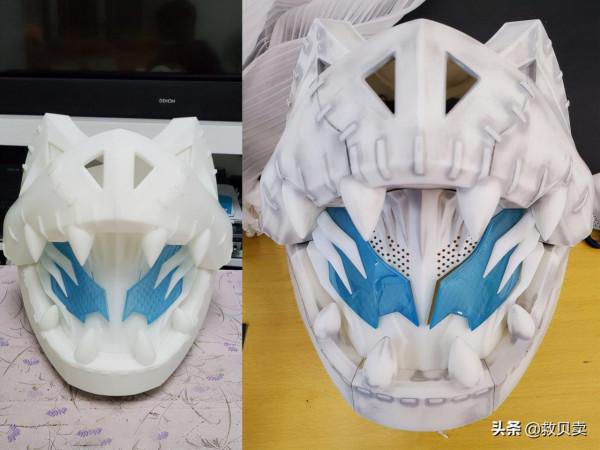 粉絲70天製作假面騎士利維斯皮套，沙雕惡魔調皮好玩，女友很喜歡