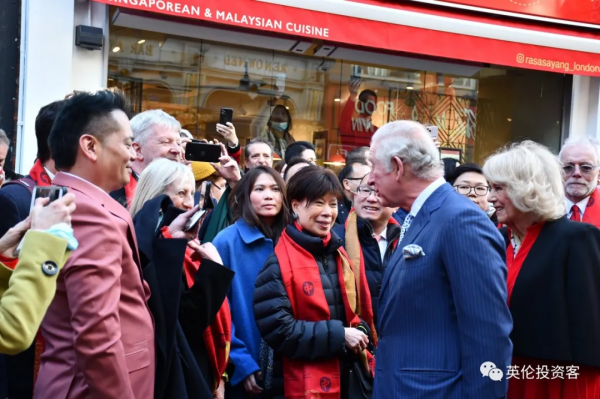 英國王室唐人街慶新年！倫敦中國城熱鬧非凡，年味十足