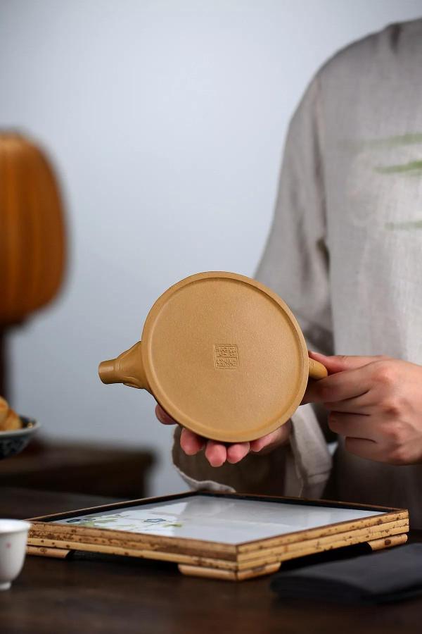 「霸王龍瓢」李啟山（準國工）350CC珍品原礦黃段泥