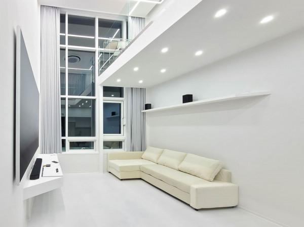 6米躍層公寓，面積50㎡挑空一半，現澆一半，業主：越空越顯大