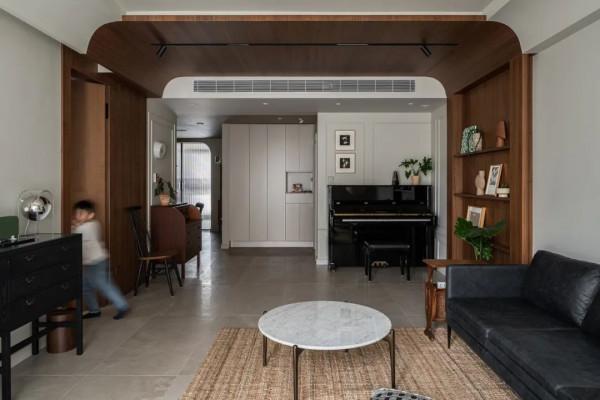 化繁為簡的125㎡奶咖味兒住宅，用“光”營造氛圍