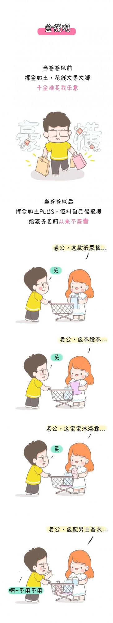 男人當爸前VS當爸後，真實！（漫畫）